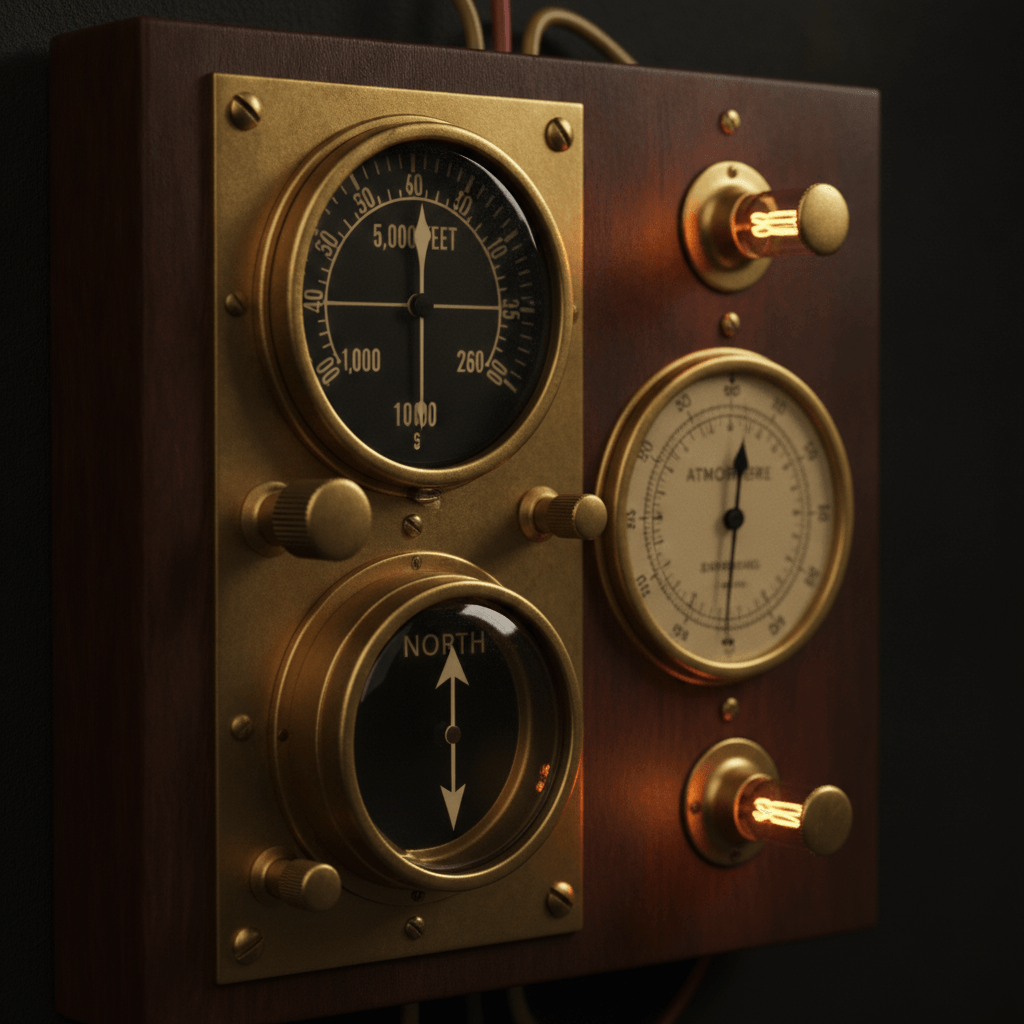 Instruments de navigation vintage